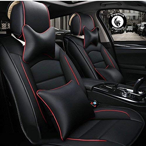 PegasusPremium PU Leather Car Seat Cover for Maruti Suzuki Ignis (BlackRed)