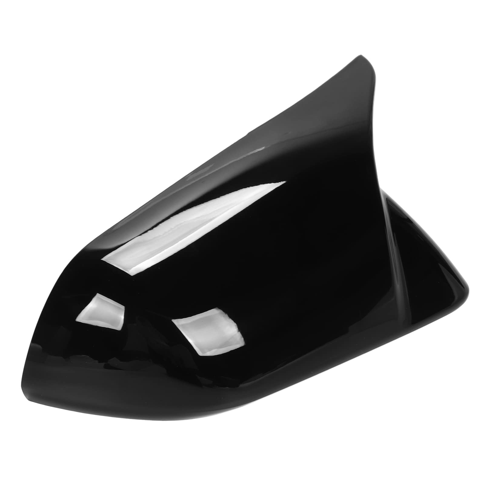 For Mustang Carbon Fiber Mirror Cover Car Exterior 2Pcs Door Mirror Cover Left Right Horn Replacement For Mustang 2015-2022 Carbon Fiber (Glossy Black)