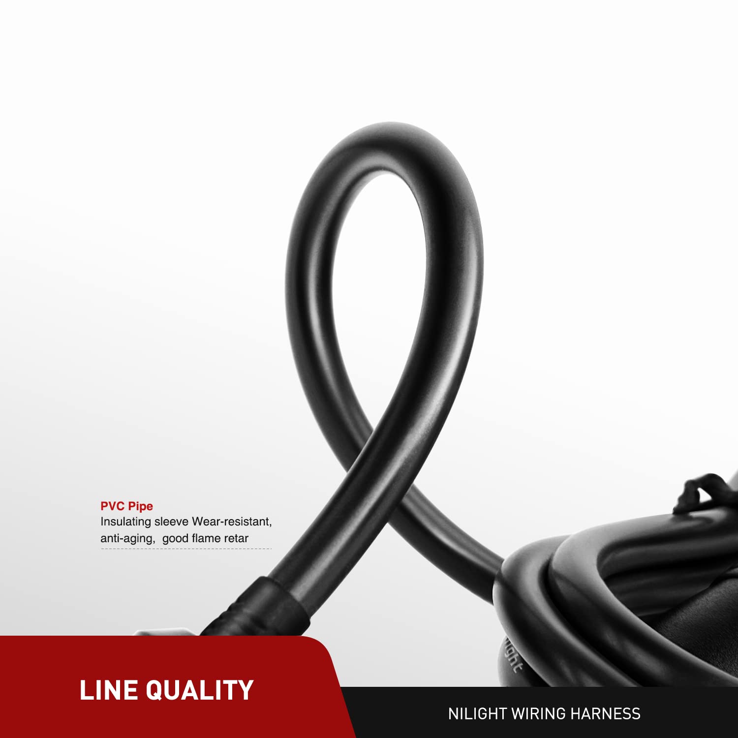 Nilight Ni-Wa-01C Cigarette Lighter Extension Cord Cable Heavy Duty 14Ft 12V/24V Car Charger With Cigarette Lighter Socket