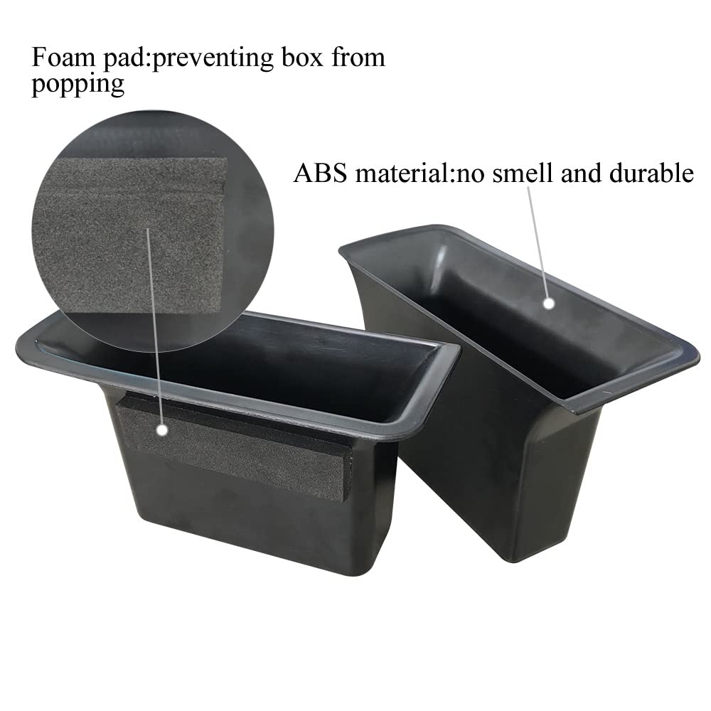 Vesul Front/Rear Row Door Side Storage Box Compatible With Ford Escape 2020 2021 2022 2023 2024 2025 Armrest Phone Container Door Organizer Handle Pocket Abs Tray Insert Glove Pallet