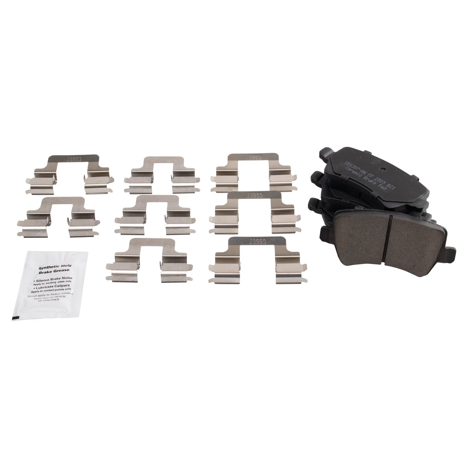 Trq Rear Brake Pad & Rotor Kit Brake Pads Brake Rotor Ceramic Premium G-Coated Compatible With 2010-2017 Volvo Xc60