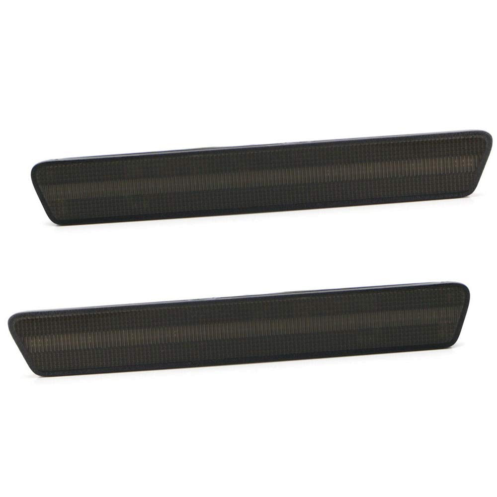 NSLUMO Led Rear Side Marker Lights for 99-04 Mustang - Smoked Lens, Plastic, 2pcs