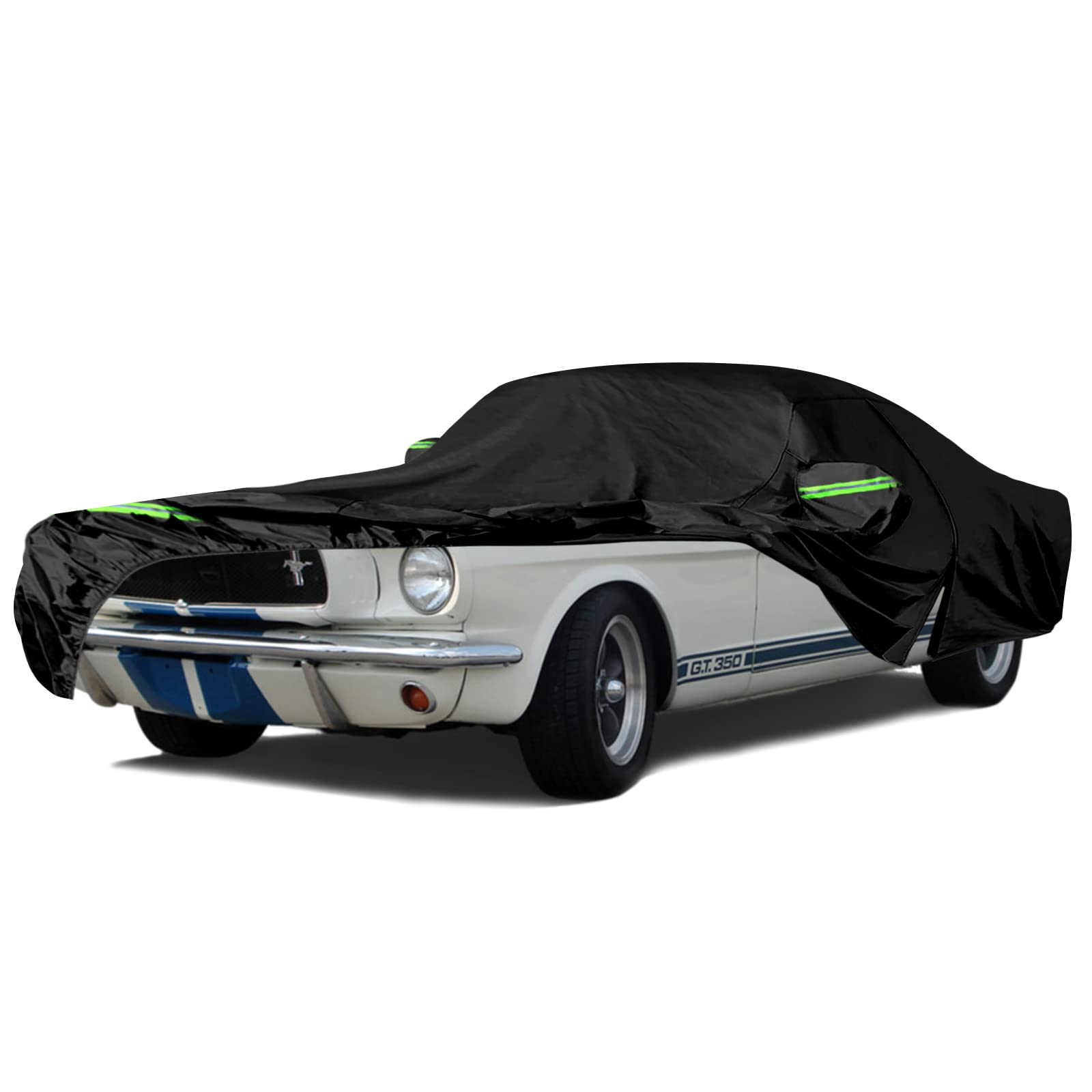 Waterproof Car Cover Replace For 1967-1973 Chevy Camaro, 6 Layers All Weather Car Cover With Zipper Door & Windproof Bands For S