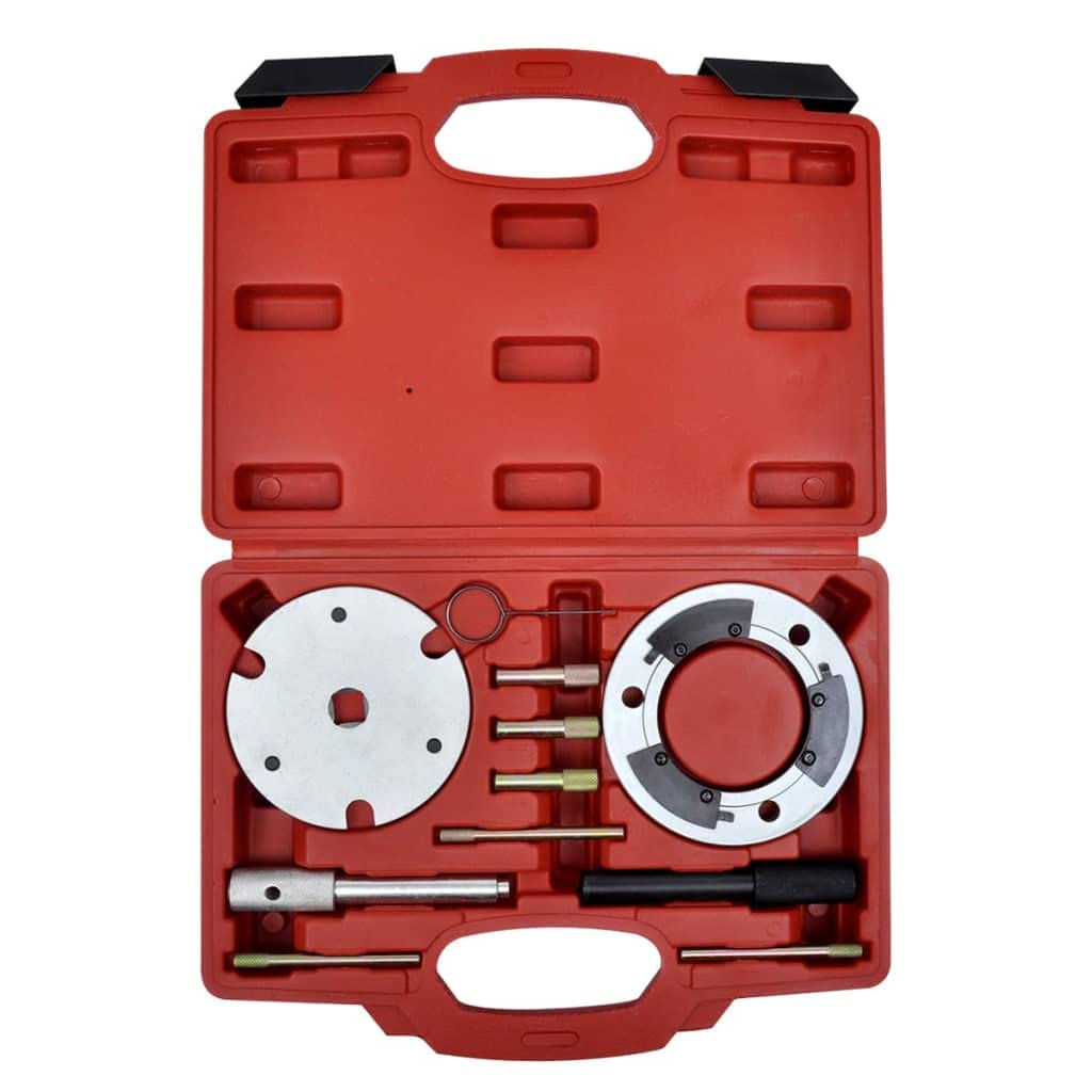 Vidaxl Durable Duratorq Chain Engine Setting Locking & Injection Pump Tool Kit - For 2.0/2.2 And 2.4 Chain Driven Diesel Engines - Comprehensive Professional And Diy Mechanic Toolkit