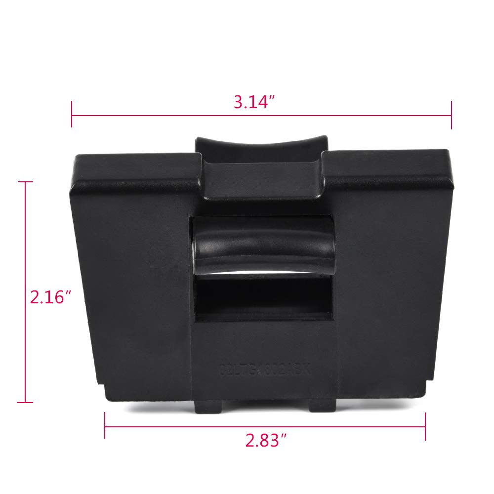 PIT66 Front Center Console Cup Holder Inserts for Subaru Outback/Legacy 2010-2014, Black, Durable Plastic