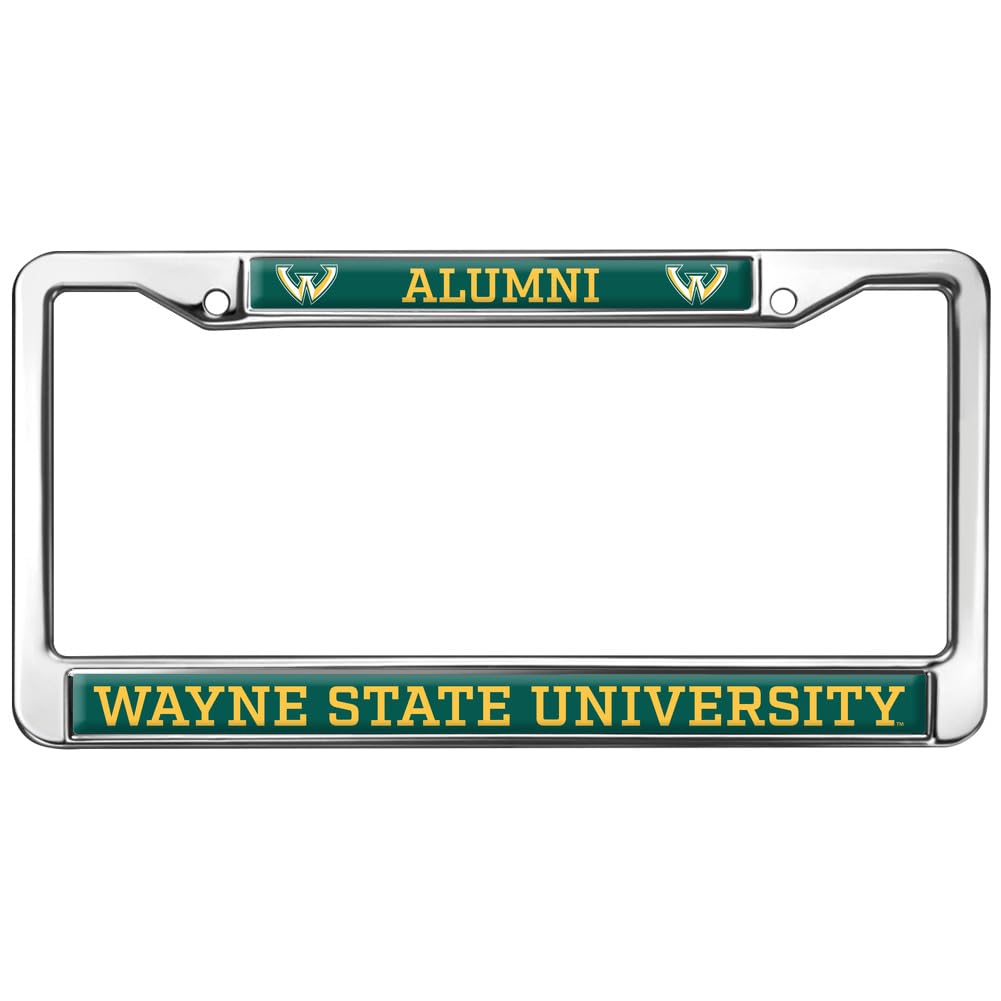 Wayne State University Alumni Full Size Standard License Plate Metal Frame
