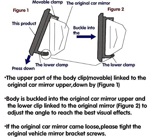 Livtee Bling Car Rearview Mirror, Car Bling Decorations Rear View Mirror With Hd Glass, Bling Car Interior Accessories For Women