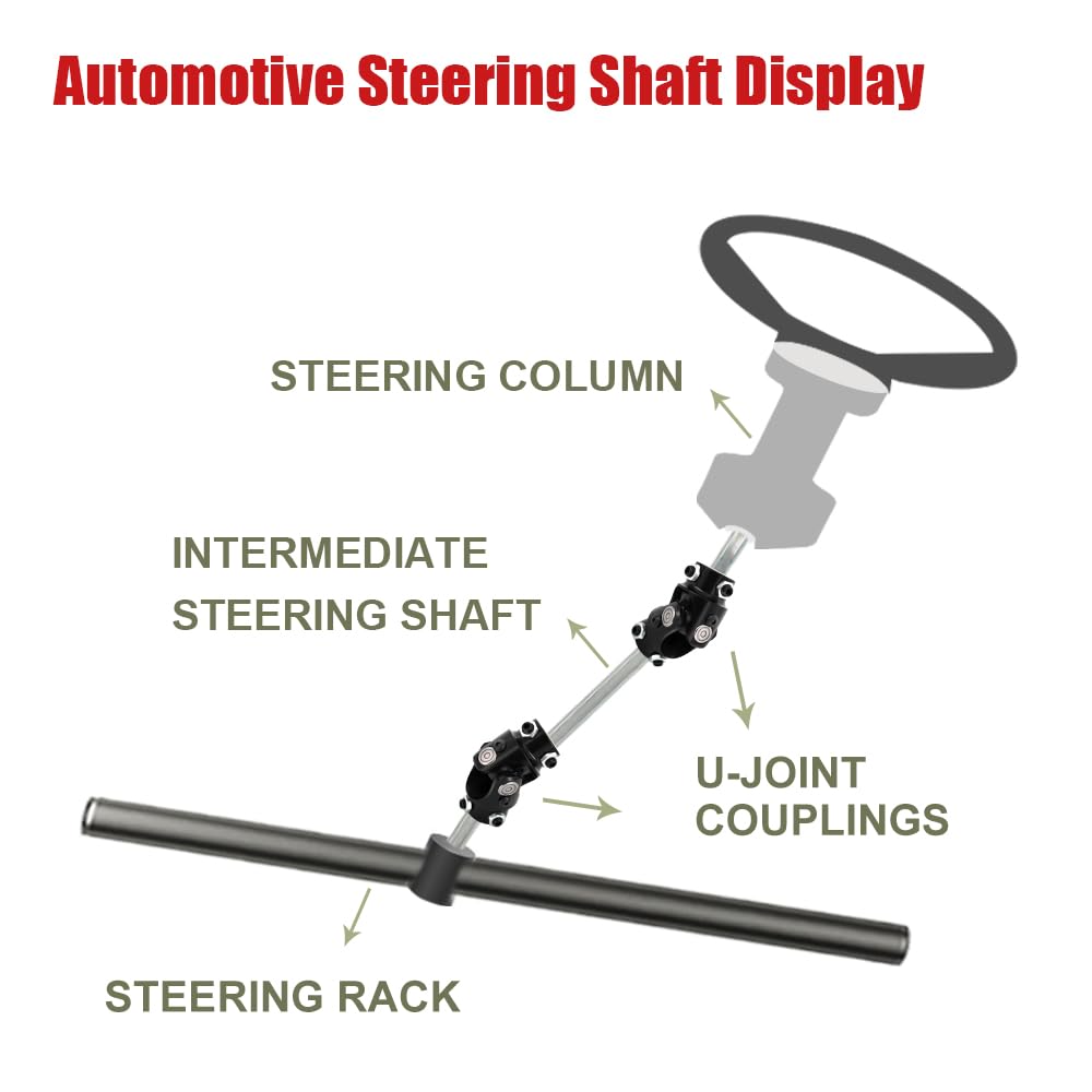 Cool Star 18'' Length 3/4'' Dd Surface Plated Steering Shaft Universal Dd 0.75 In Fit For Universal 3/4'' Dd Universal U-Joints