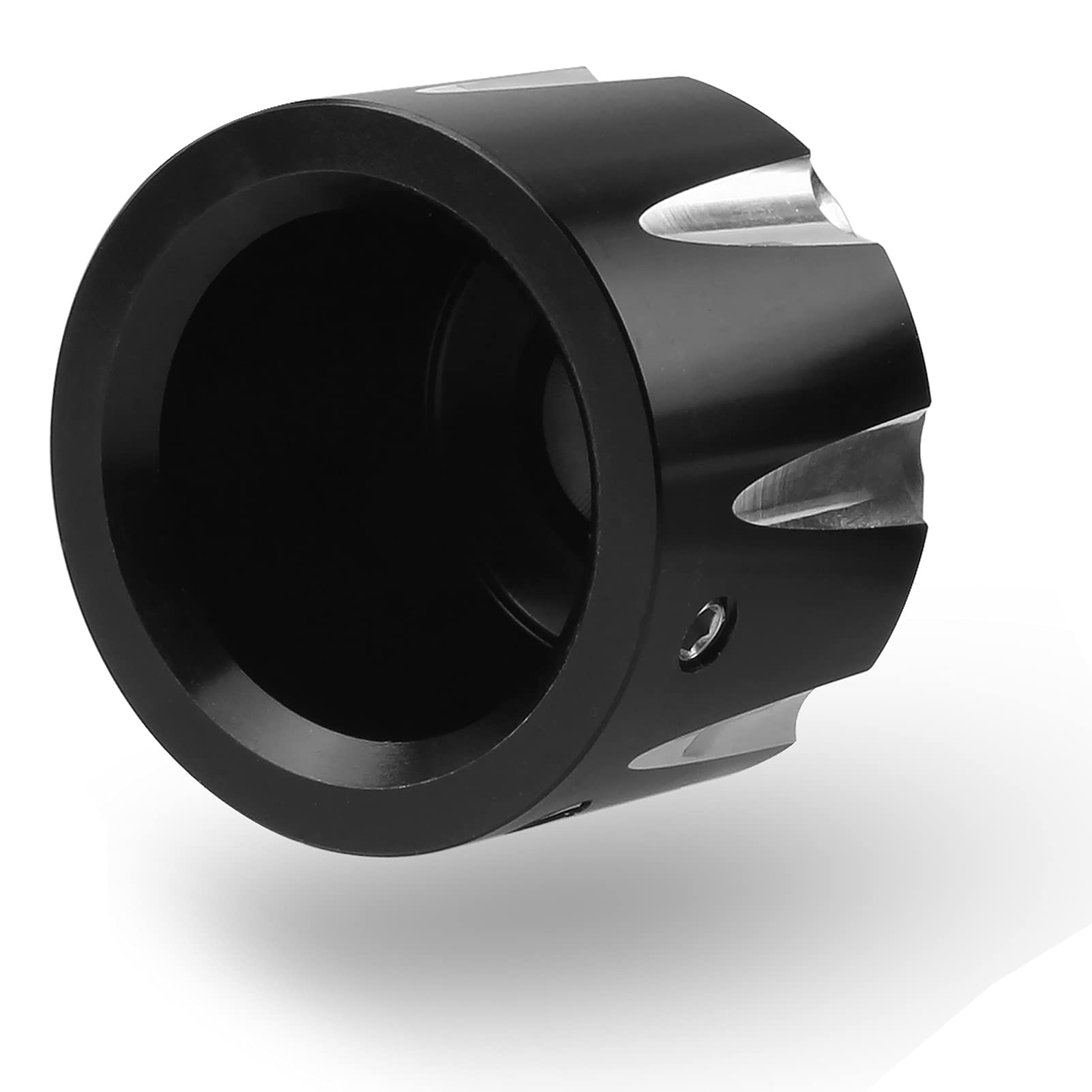 Front Axle Nut Cover Axle Caps Set Black Compatible with Harley Dyna Softail Electra Road Glide Sportster Fat Boy Forty Eight He