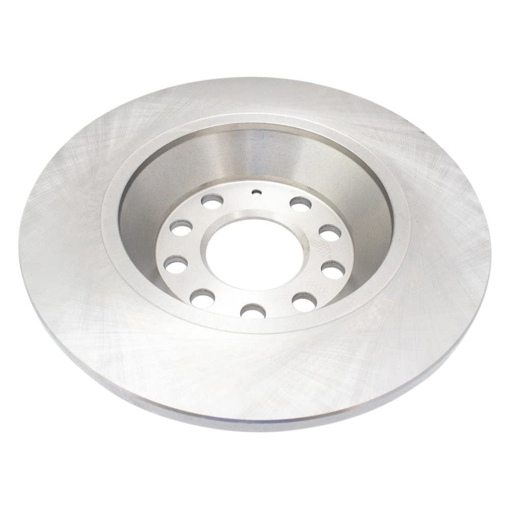 Trq Rear Brake Rotors Set Solid Compatible With 2006-2010 Audi A6 2005-2011 A6 Quattro