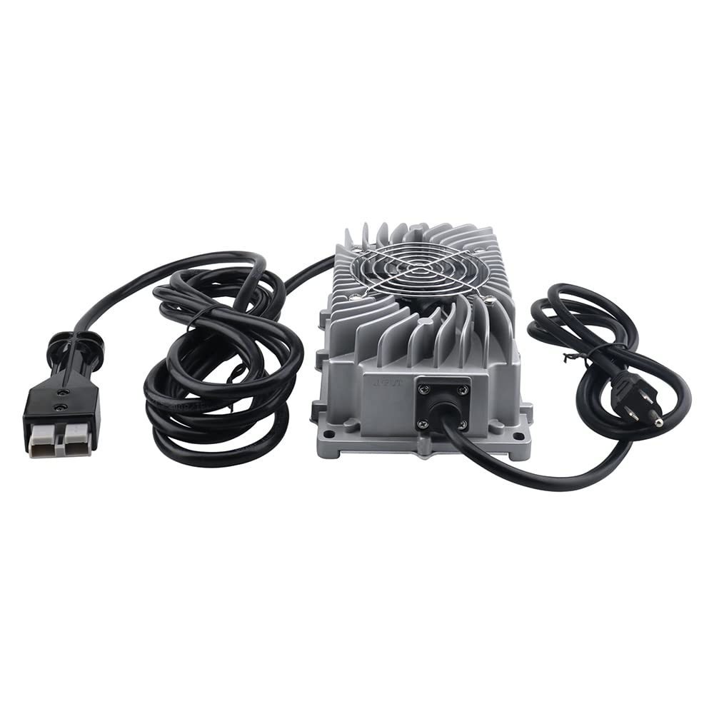 Abakoo 36V 12A Battery Charger for Ez-Go TXT Marathon 83-94, Silver, IP67 Waterproof, SB50 Connector