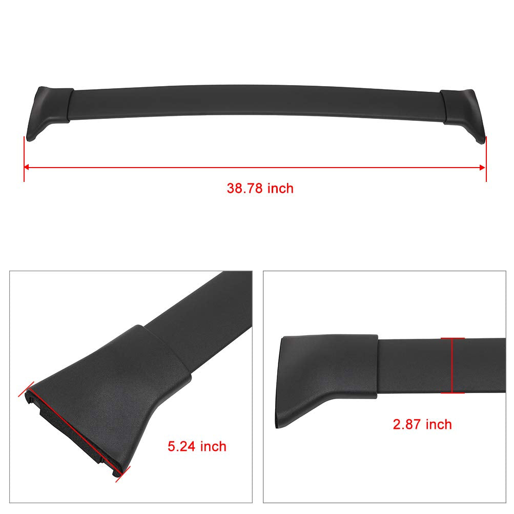 Scitoo Roof Rack Cross Bars Baggage Carrier For Mazda Cx-3 2016-2019 Black Roof Top Rack Luggage Carrier 165Lbs