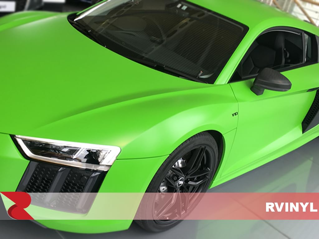 3M 2080 S196 Satin Apple Green (5Ft X 6In) Vinyl Wrap Film Sheet With Air-Release For Cars, Trucks & More (2.5Sq Ft Roll)