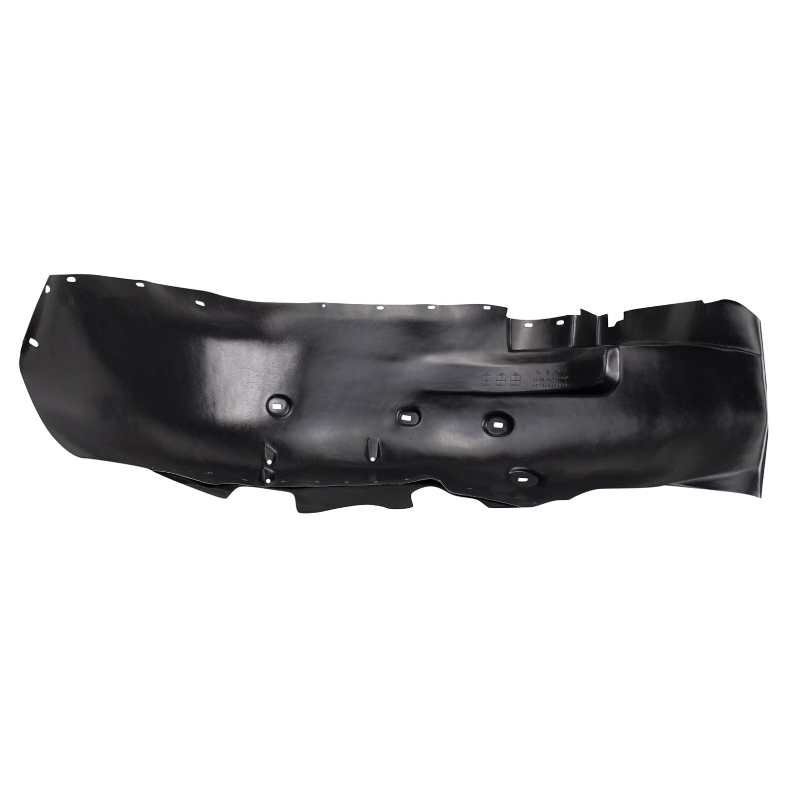 TRQ Front Right Inner Fender Liner Black Passenger Side Compatible with 2011-2014 GMC Sierra 2500 HD Sierra 3500 HD GM1249233