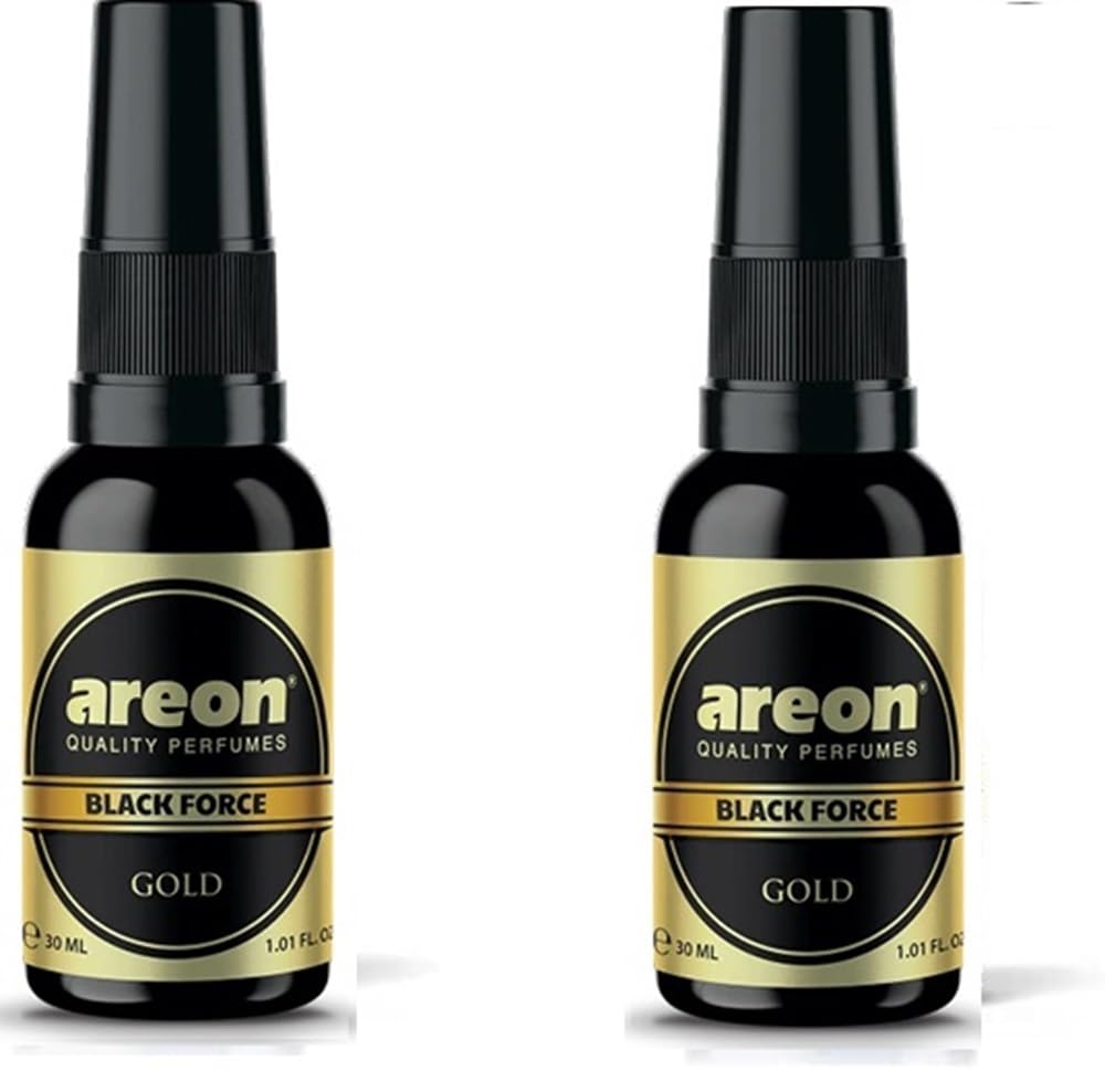 AREON Black Force Car Air Fresheners Spray GOLD, Pack of 2