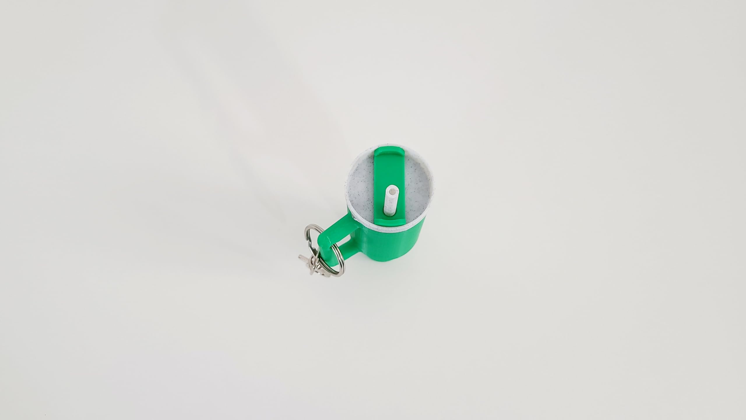 Miniature Tumbler Replica Keychain - 3D Printed Desk Accessory Home Decor (3 Pack: Green)
