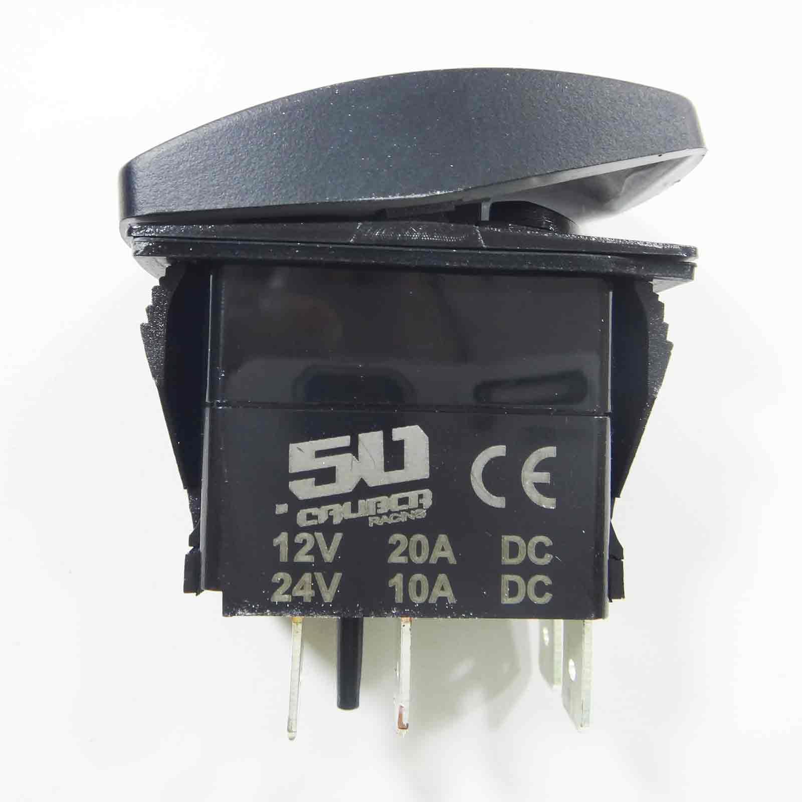50 Caliber Racing This Switch Turns Something On Strong Man Design On/Off Rocker Switch (Green)