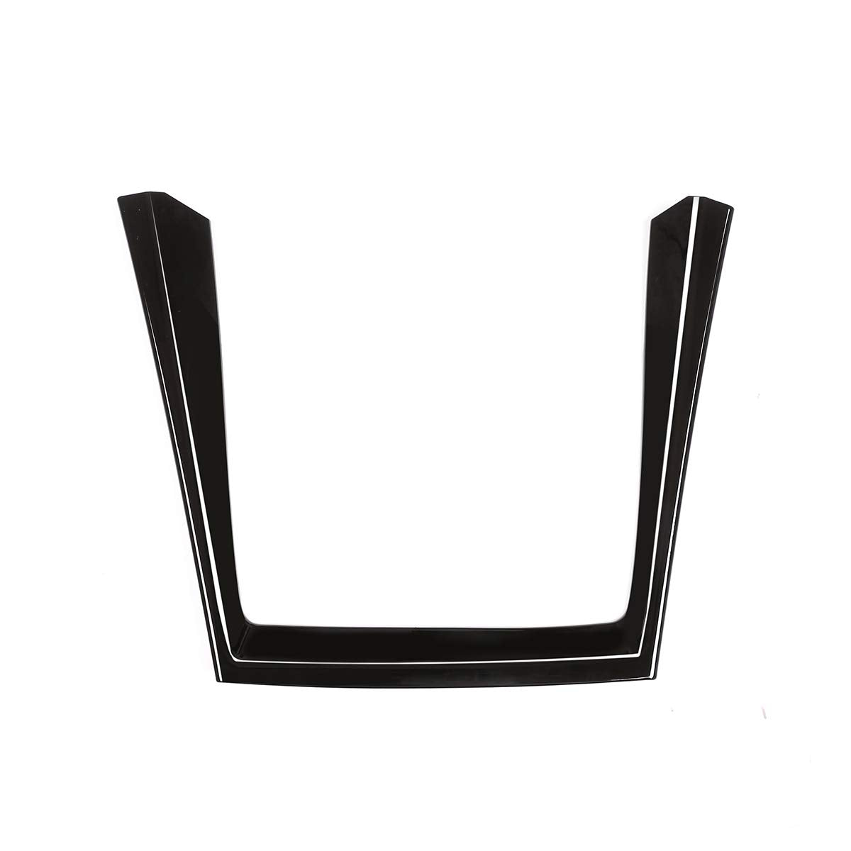 CHEYA ABS Plastic Car Center Console Cup Holder Frame Sticker Trim for BMW X5 E70 X6 E71 2008-2013 Auto Accessories (Black)