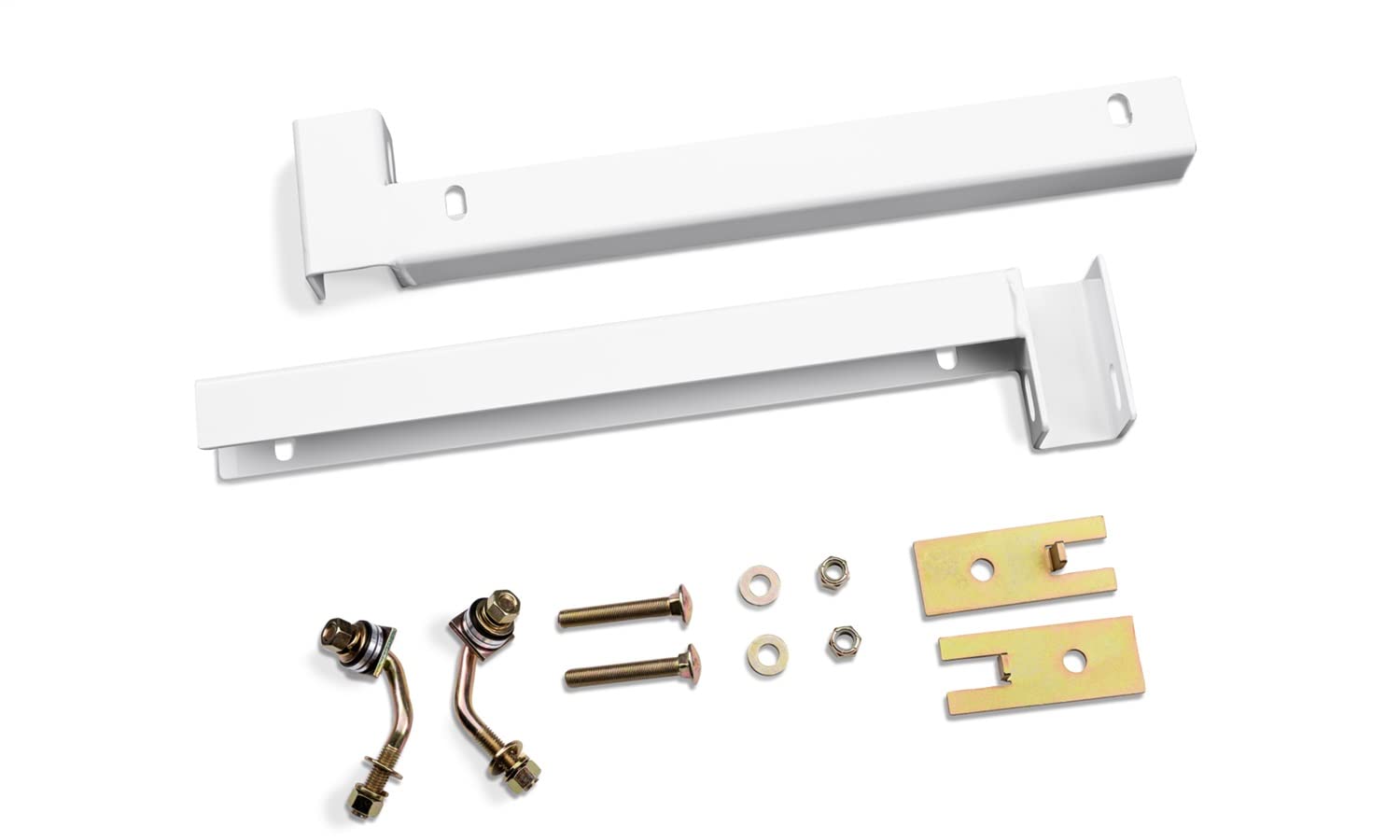 Realtruck Backrack Hardware Kit For Use W/ 21' Toolbox, Low Profile, White, N | 30119Lpw | Fits 2002-2025 Ram 1500/2500/3500; 2019-2025 Chevrolet/Gmc Silverado/Sierra 1500 New Body Style & Others