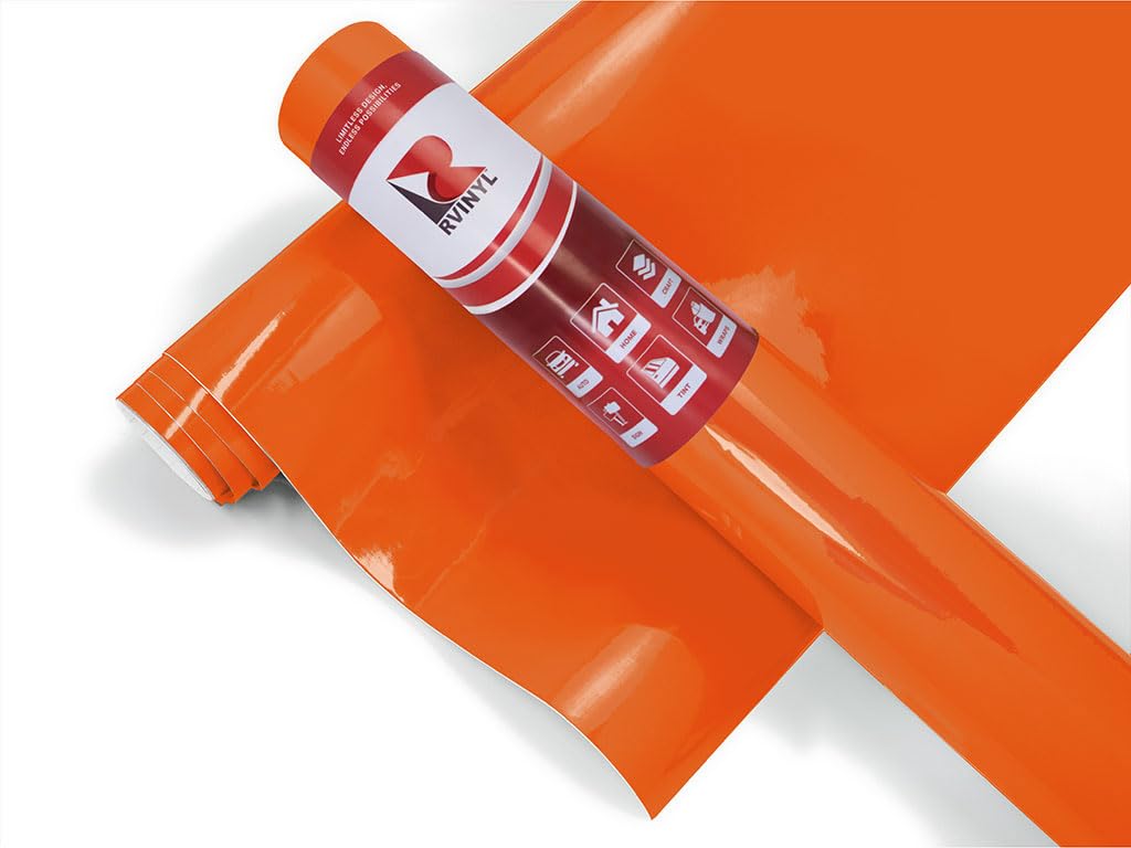 3M 2080 Series G14 Gloss Burnt Orange - 5Ft X 6 '' - 2.5Sq Ft - Dual Cast Thick Vinyl Car Wrapping Film - Vehicle Sheet Roll