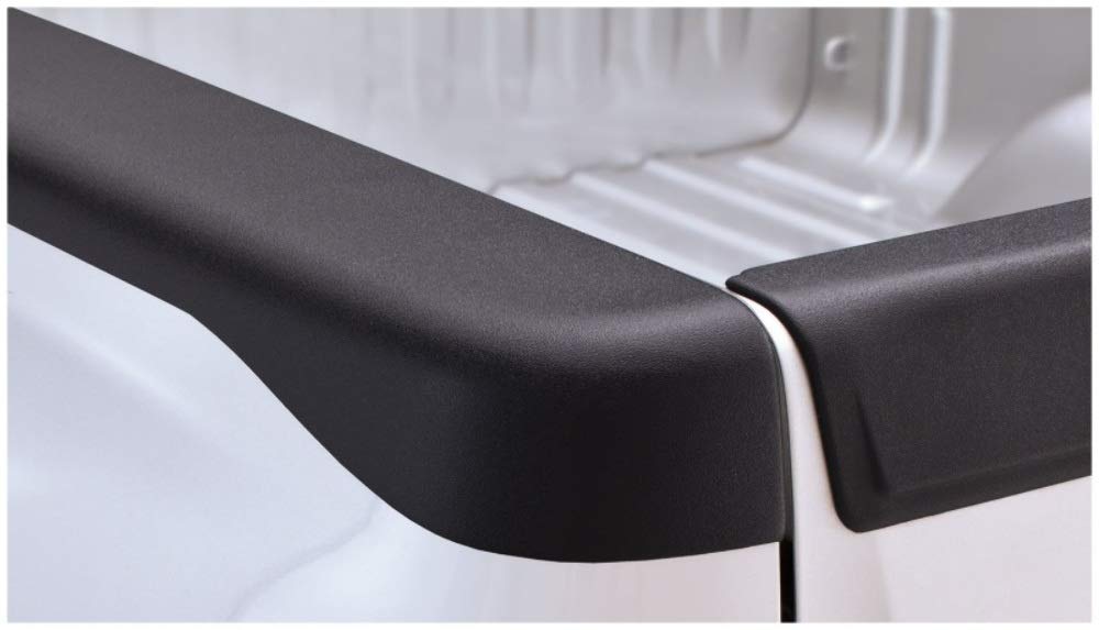 Bushwacker Ultimate Bedrail Caps - Smoothback W/O Stake Holes | 2-Piece Set, Black, Smooth Finish | 48519 | Fits 2007-2014 Chevrolet Silverado 1500, 2500 Hd, 3500 Hd W/ 5.8' Bed (Excludes Dually)