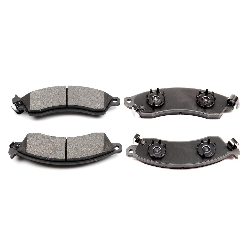 Cciyu D412 Front Semi-Metallic Disc Brake Pads Kit For Chevrolet Camaro 1988-1991,For Chevrolet Corvette 1988-1996,For Pontiac F