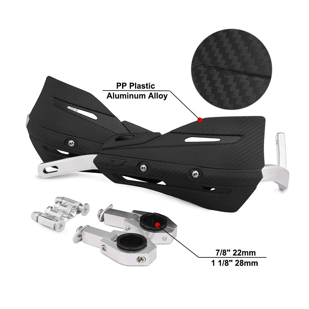 Dirt Bike Hand Guards Handguards - 7/8'' 22mm and 1 1/8'' 28mm with Universal Mounting Kits for Sur Ron Dirt Bike Motorcycle MX