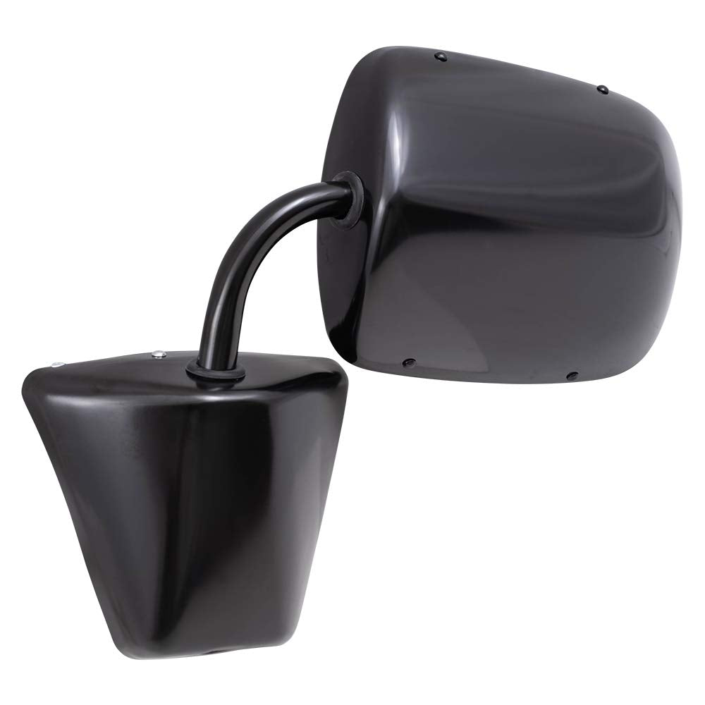 Brock Steel Black Low Mount Manual Mirror Set for 73-91 GM Truck - Driver & Passenger Side
