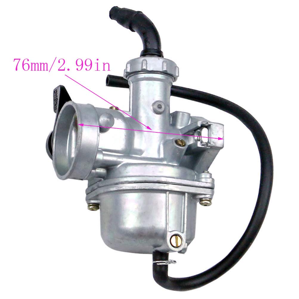 TOPEMAI PZ22 Carburetor for 110cc 125cc Dirt Bikes, Pit Bikes, ATVs, Go Karts - Includes Air Filter & Spark Plug, 22mm