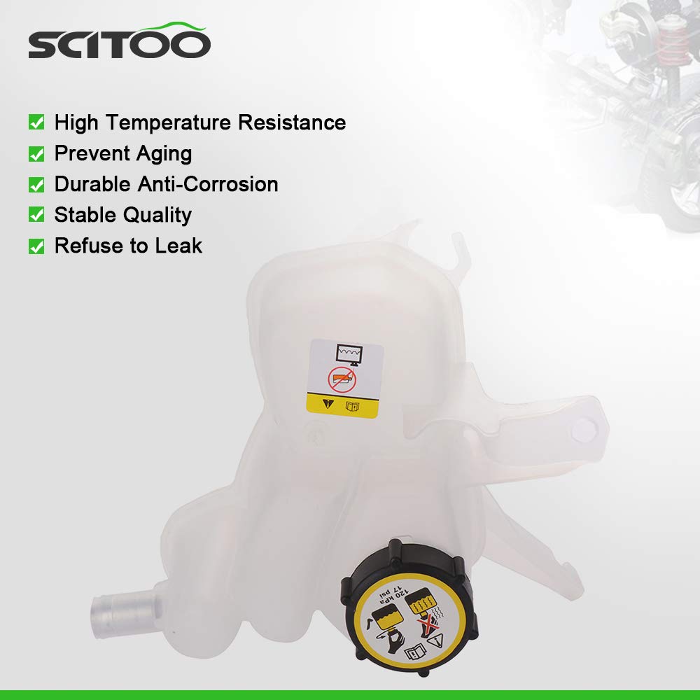 SCITOO YL8Z8100AA Coolant Reservoir Bottle Coolant Overflow Tank Fits for 2001-2012 For Ford Escape 2001-2006 For Mazda Tribute