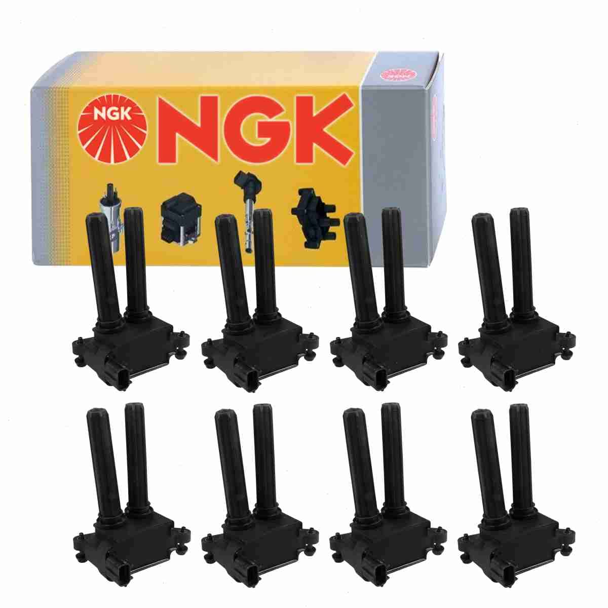 8 pc NGK Ignition Coils compatible with Ram 2500 5.7L 6.4L V8 2011-2019