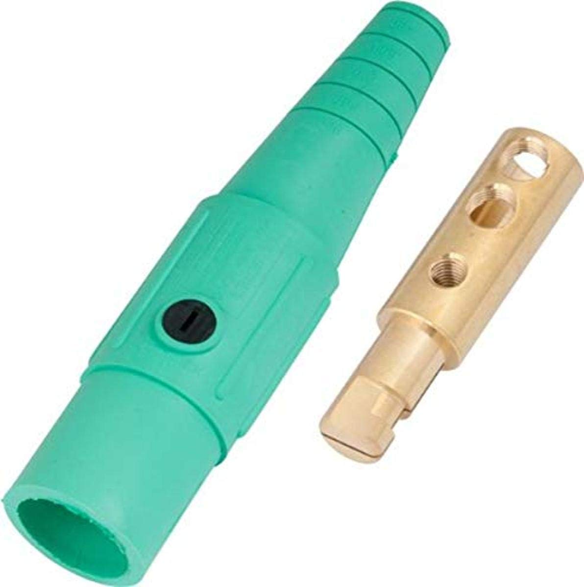 Marinco Cls40Mb-E Cls Cam Type, Series 16 Inline, Single Pin Connector, 400 Amp, 600 Volt, 2/0-4/0 Awg, Male - Green (E)