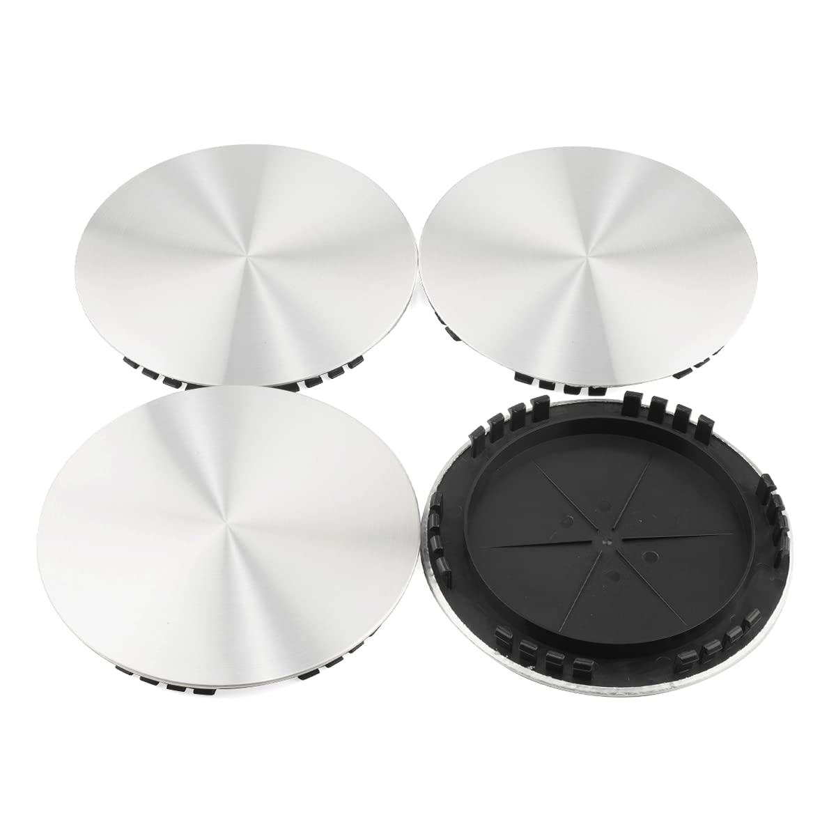 Wheel Center Caps For Chevy Suburban 1500 Blazer Express Van Suburban Tahoe 1992-1999 16In Center Hubcaps, 9593887 9593888 15040220, 5 Spokes, 4 Pack Silver Center Cover Replacement
