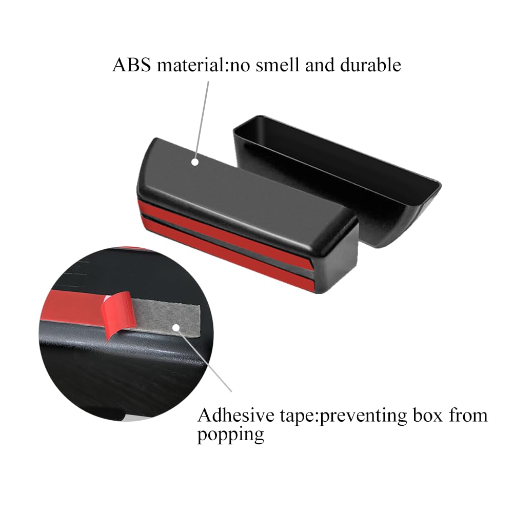 Vesul Front Row Door Side Storage Box Compatible with Ford Edge 2015-2024 Armrest Phone Container Door Organizer Handle Pocket A