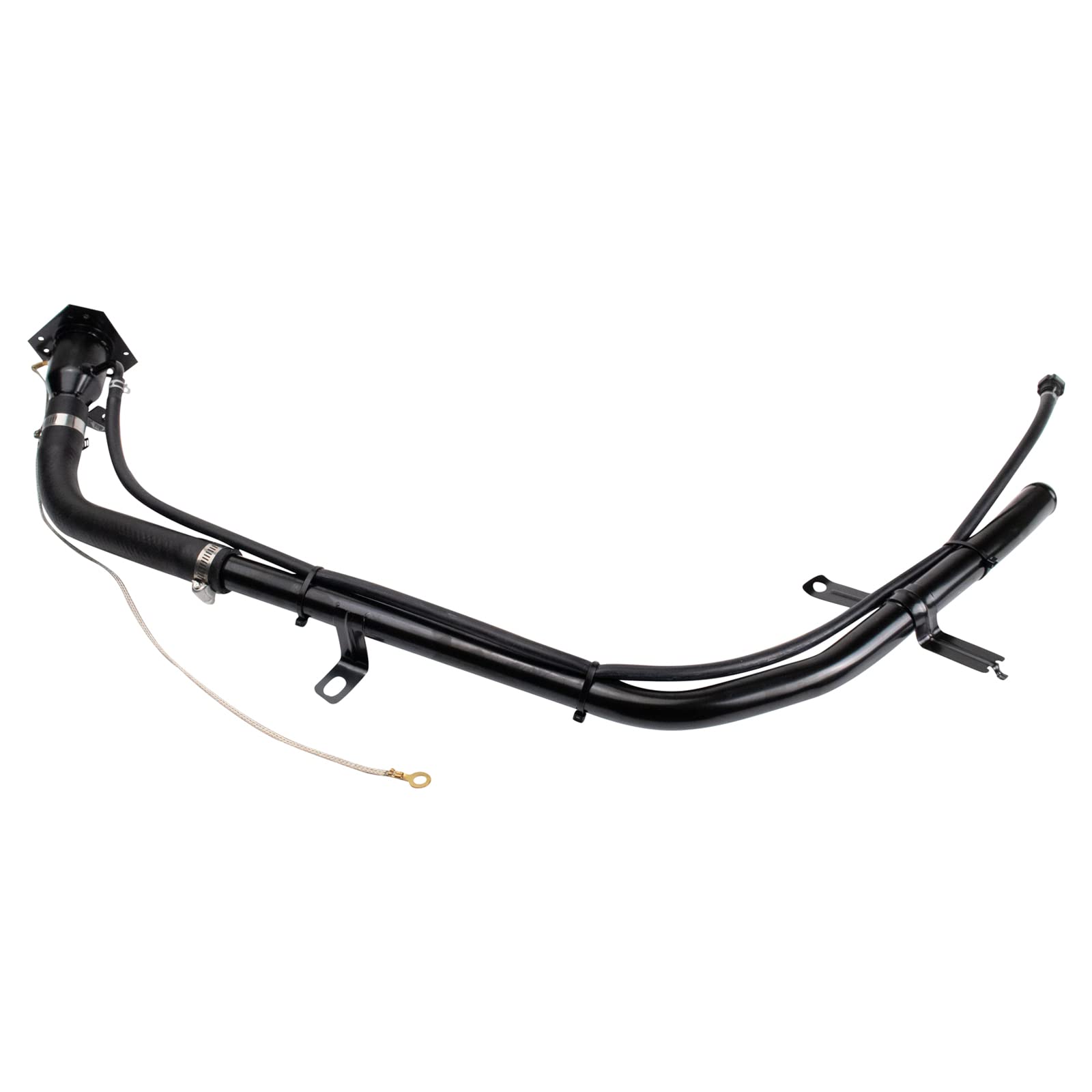 Trq Fuel Tank Filler Neck Black Compatible With 2004-2005 Cadillac Escalade Chevrolet Tahoe Gmc Yukon
