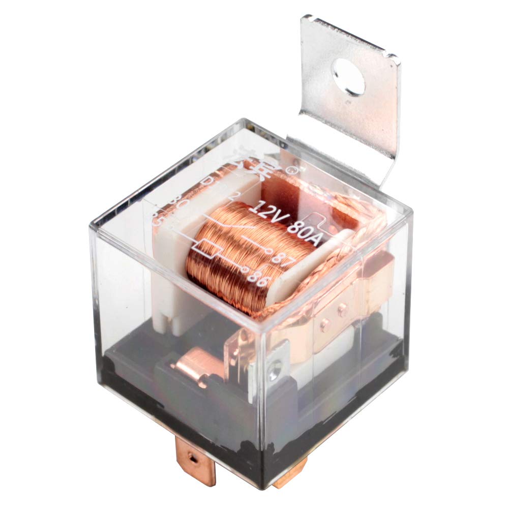 FARBIN 12V Air Horn Relay Wiring Harness Kit - 80 AMP, 4 Pin, Durable Horn Material