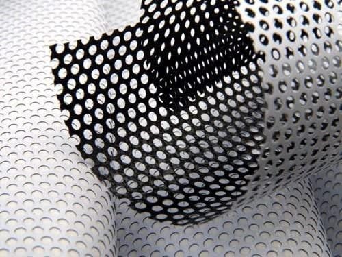 VViViD One Way Perforated Vinyl Window Privacy Film - 1.5ft x 54in, White with Black Adhesive, Easy Air-Release Application