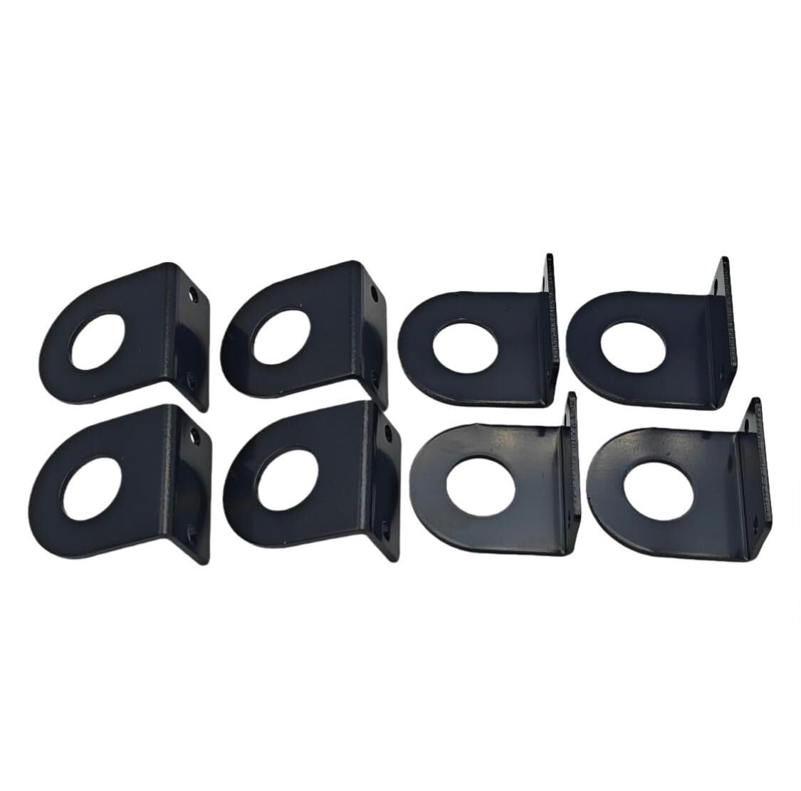 BBMTA Replacement 3/4 Round Marker Light L Mounting Bracket , for 3/4 Round Light Powder Coated Trailer RV (8pack