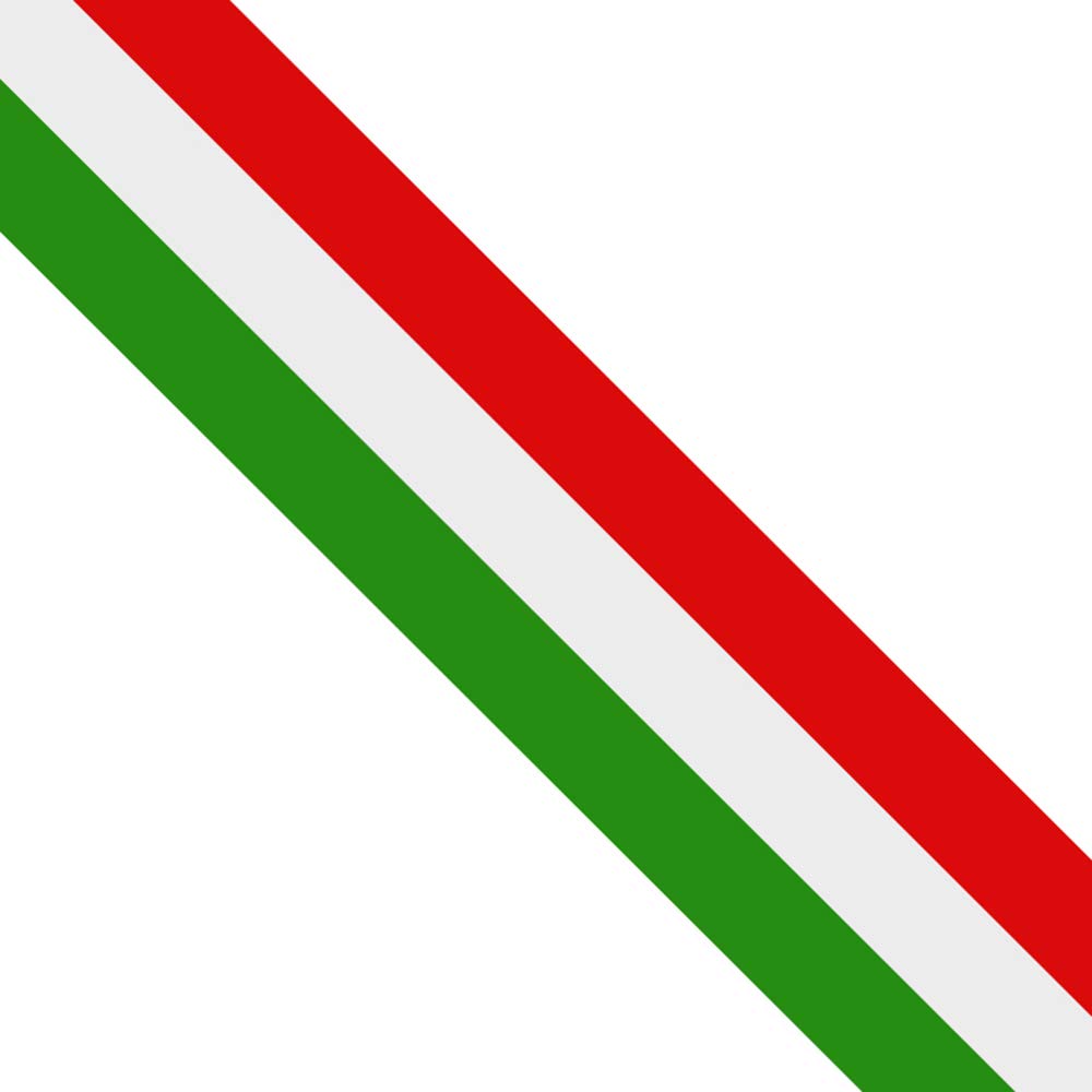 Lzlrun 3Inches X 118Inches Stripes Rally Side Hood Racing Motorsport Vinyl Decal Sticker Strip Bumper Engine Cover (Italian Flag Stripe Decal Sticker)