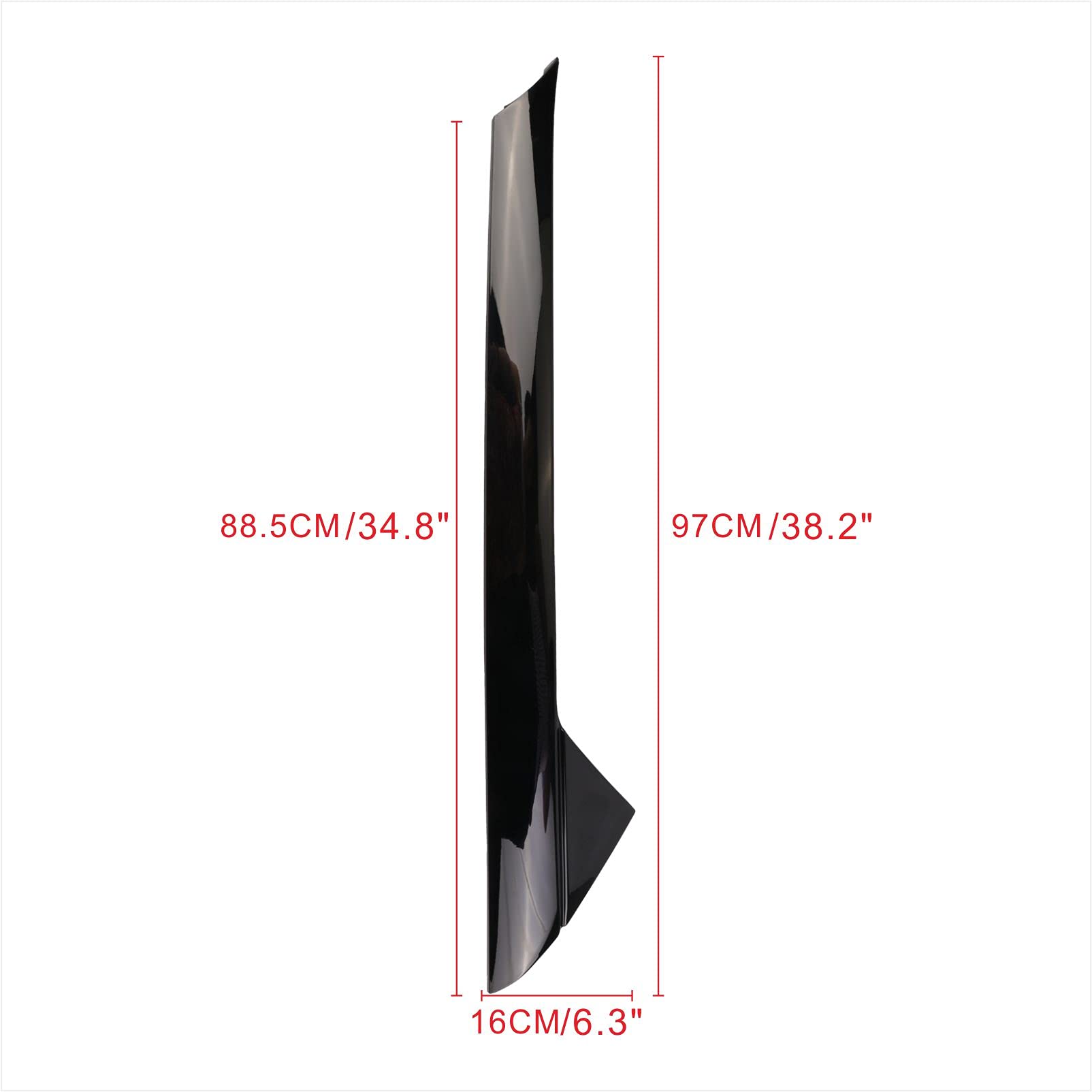 Dolksn A-Pillar Front Molding Windshield Outer Trim W/Side Tape Fit For 2011-2019 Ford Explorer 4 Door Utility Bb5Z-7803145-Aa B