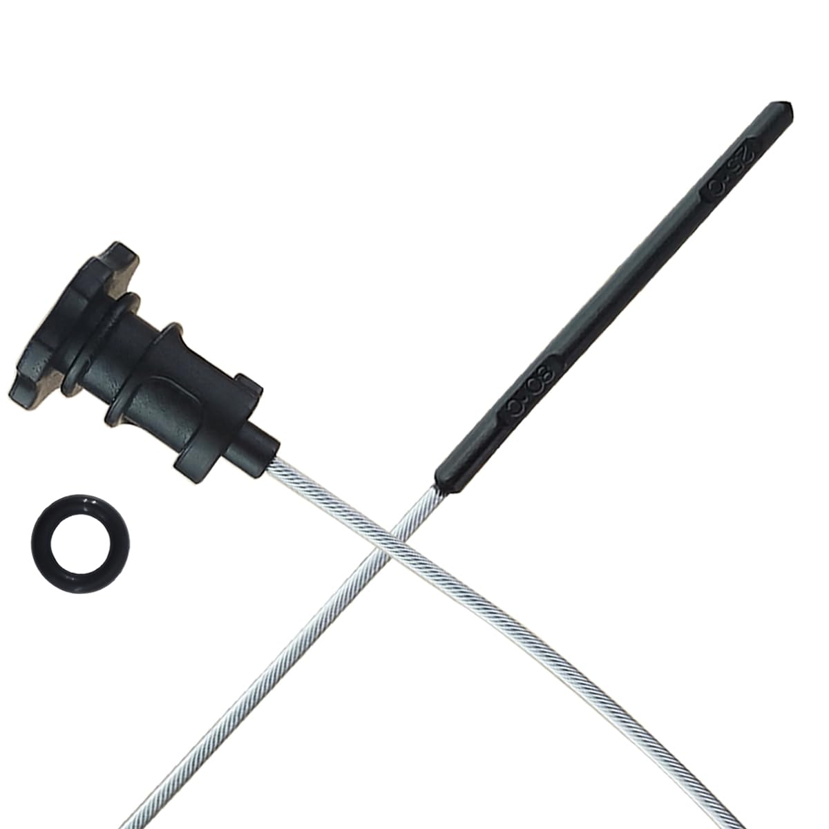 POWERWORKS 5.7L HEMI V8 Transmission Dipstick - Permanent Locking Fit for 300C, Challenger, Charger, Magnum, Model C2-063-7