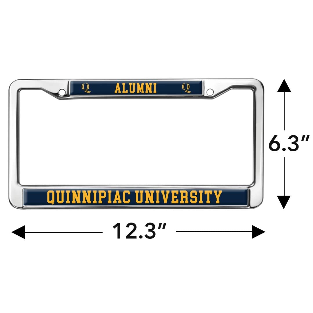 GRAPHICS & MORE Metal License Plate Frame - Quinnipiac University Alumni, Full Size, One Size