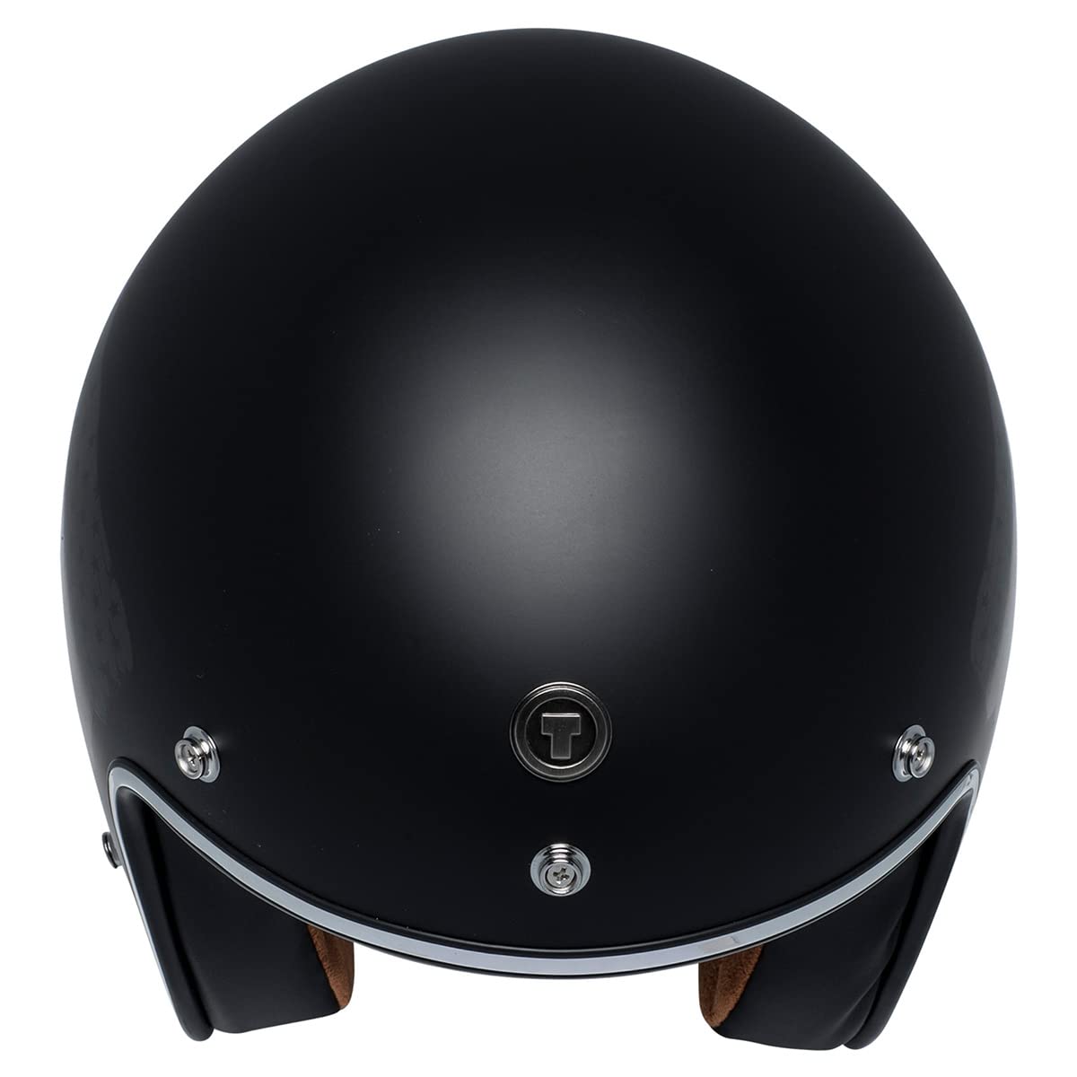 Torc T50 Route 66 3/4 Helmet With 'Black Flag' Graphic (Flat Black, Medium)