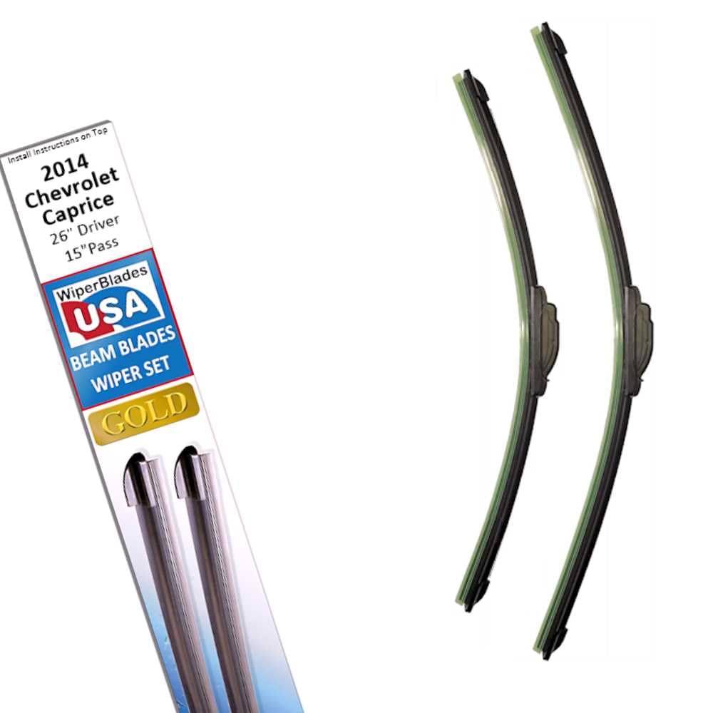 Beam Blade Wipers Set For 2014 Chevrolet Caprice Replacement Set - Wiperbladesusa Gold Beam Wiper Blades Wipers Set