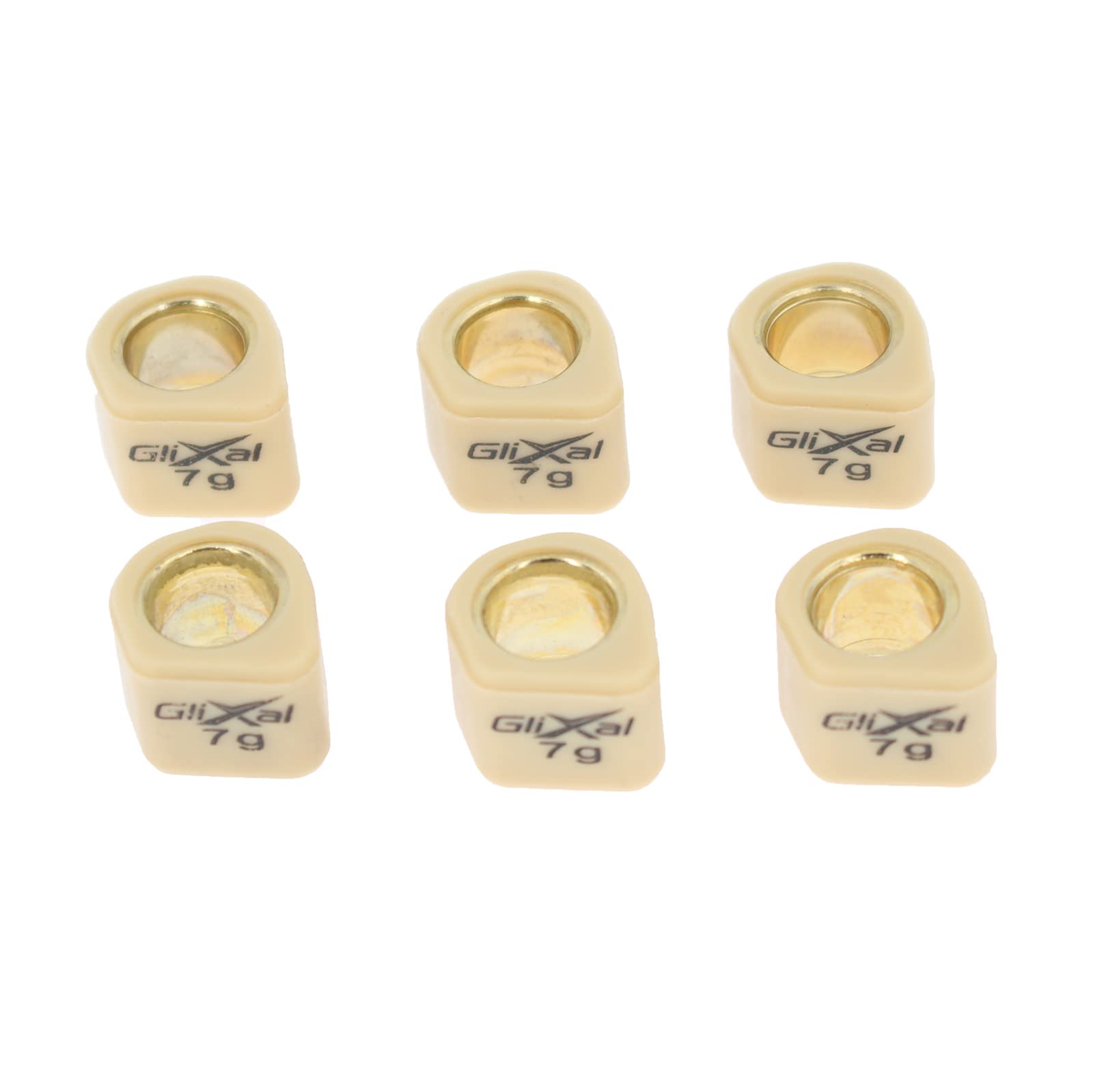 Glixal Racing Slider Weights, 16x13mm Variator Sliders, 7g for 139QMB GY6 50cc - 100cc Scooter Moped ATV