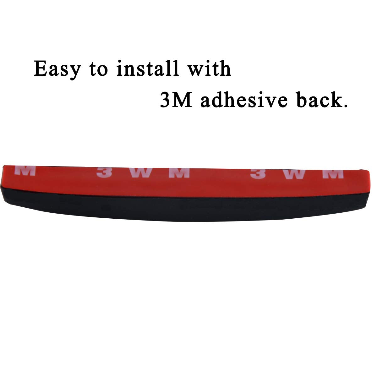 Showev Car Side Door Edge Guards Protector Black Scratch Guard For Car,Sedans,Truck,Suv(Rubber,6 Pieces)