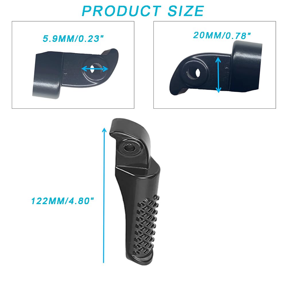 QYMOTO Foot Pegs Footrest Bracket for Coleman CT200U,Trail 200,CT200U-EX,Axis M200,BT200X,CT200U-EXR CC100X CT100U Trail 100 212
