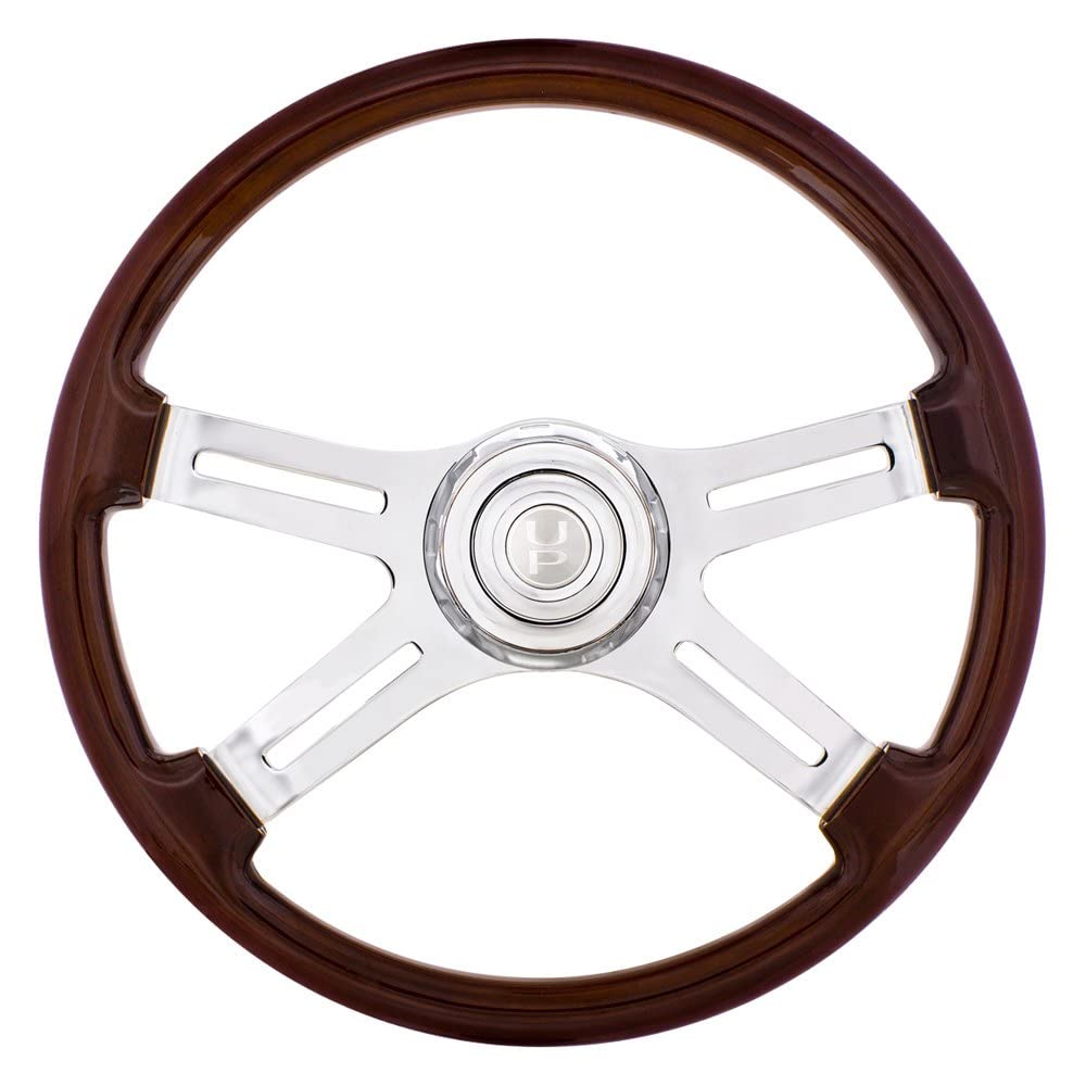 United Pacific 88130 - Steering Wheel - 18'' 4 Spoke Steering Wheel With Hub - Freightliner 1989- July 2006