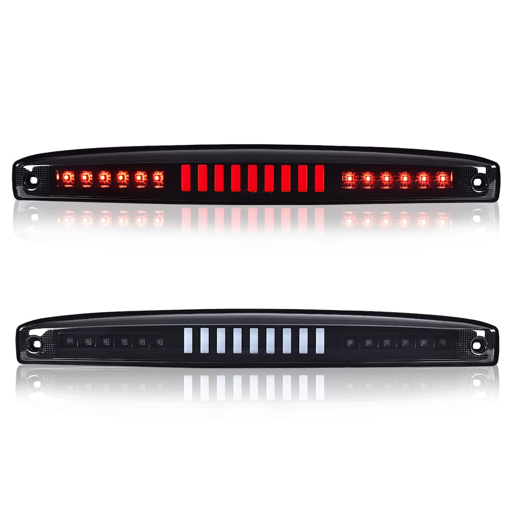 CROSSDESIGN LED 3rd Third Brake Light Compatible with Dodge Ram 2500 3500 2003-2006,High Mount Rear Stop Light Cargo Lamp,Smoky 