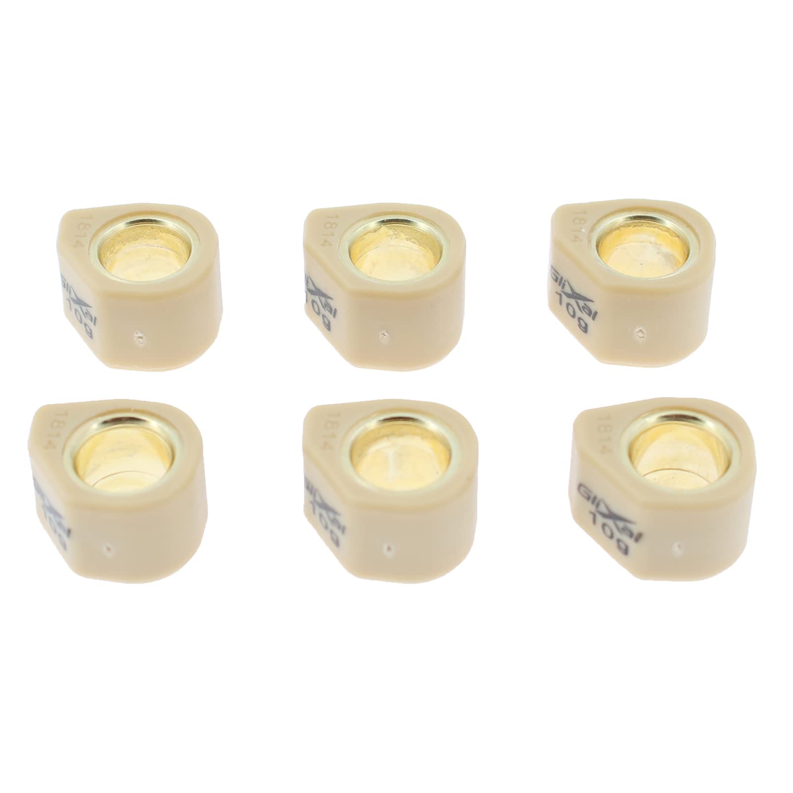 Glixal 18X14Mm High Performance Polygon Variator Sliders, Racing Sliding Roller Weights 152Qmi 157Qmj Gy6 125Cc 150Cc Scooter Mo